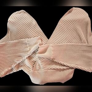 Love Tree Tan Ribbed Long Sleeve Blouse